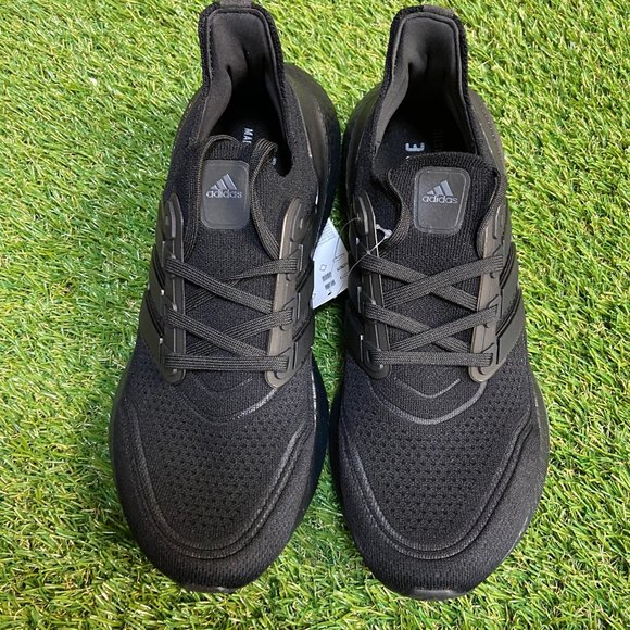 Mens Adidas Ultraboost 21 Athletic Triple Black Running Shoes FY0306 Sz NEW - Picture 3 of 9
